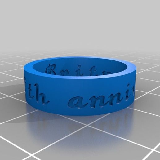 roman britney's ring jewelry customized rings 3D print model - Mito3D