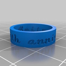 roman britney's ring jewelry customized rings 3d print model - Mito3D