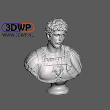 roman bust 3d scan caesar art 123d 123dcatch catch ancient greek meshmixer museum sculpture statue scans replicas 3d print model - Mito3D