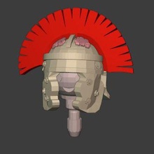 roman centurion helmet game compatible playmobil 3d print model - Mito3D