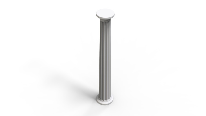 romano colonna colonne grecia traiano pezzo modellazione design simbolo edificio sfinge architettura calcio costruzione 3d modello stampa stl 3d print model - Mito3D