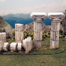 les colonnes romaines jeu jouet d'accessoires wargaming wargame terrain temple scatter le grec de l'architecture 28mm 3d print model - Mito3D