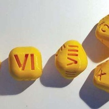 roman dice set d2 d3 d4 d6 d8 d10 d12 d20 d100 tool 3d printing rpg roleplaying game games 3d print model - Mito3D