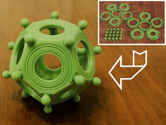 roma dodecahedron katlama düz yazdır arkeoloji yaşayan menteşe gizem gizemli eser platonik katı katılar çeşitli kategorize edilmemiş 3d print model - Mito3D