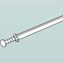 römisch Gladius Schwert Requisiten 3d print model - Mito3D