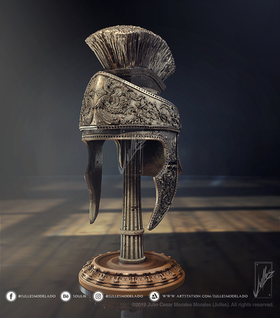 römisch helm v01 3d drucken modell sammlung königlich prämie ritter kaiser mittelalterlich druckbar bereit drucken 3dprint stl harz 3d print model - Mito3D