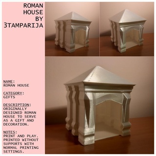 romain maison tasse Accueil conception intérieur tasses vase vases clé titulaire soutien clés petit 3d print model - Mito3D