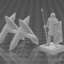 roman legionary miniature game animation series toy model art rome legionnaire soldier draw samurai tabletop warrior 3d print model - Mito3D