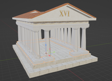 romain monument architecture Italie art bâtiment 3d print model - Mito3D