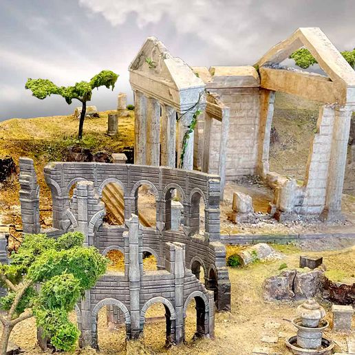 roman ruins 3D print model - Mito3D