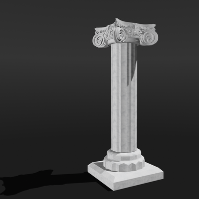 roman shaft 3d print model - Mito3D