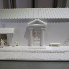 calle romana diorama de la arquitectura ánfora banco domus casa modelo pompei pompeya carretera roma techo tienda las estructuras los edificios 3d print model - Mito3D