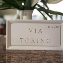 roman street sign - torino rome decor 3d print model - Mito3D