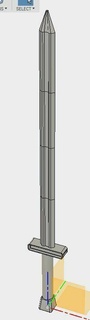 römisch Stil Schwert 3d print model - Mito3D
