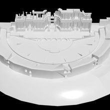 roman theatre merida architecture monument 3d print model - Mito3D
