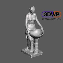 roman woman baths art 123d 123dcatch catch 3d scan ancient greek meshmixer museum sculpture statue scans replicas 3d print model - Mito3D
