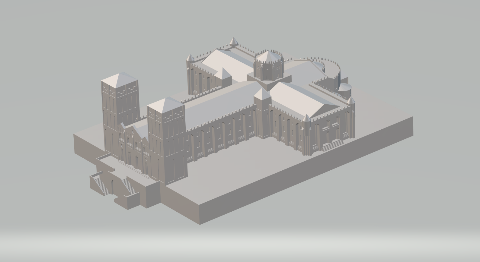 românico Igreja santiago Compostela Espanha 3D print model - Mito3D