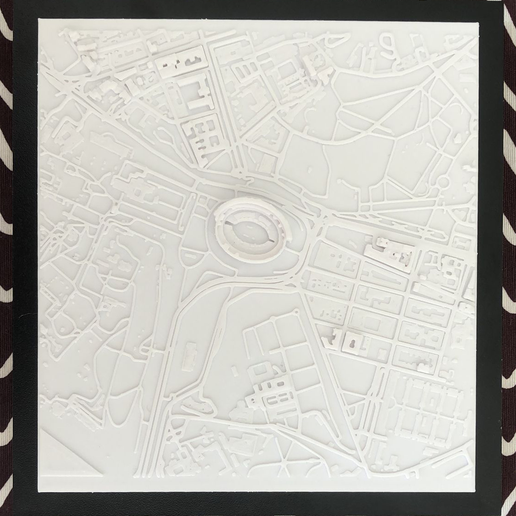 Roma Colosseo 3d città telaio miniatura Italia carta geografica colosseo roma architettura mappa riproduzione scala storia posto turismo 3D print model - Mito3D