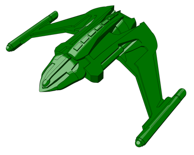 romulan v-5 skyfire ralaaram ocala cruiser romulan star empire star trek starmada fullthrust  3d print model - Mito3D
