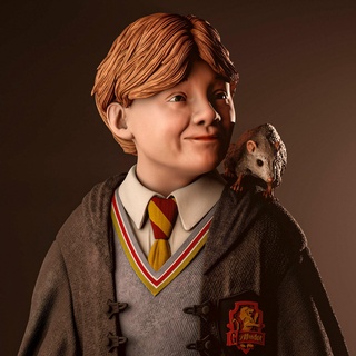 Ron Weasley heykel Harry çömlekçi 3d sihirbazlık Hermione Patreon büyü masaüstü oyunlar Sanat fantastik canavar sıçan 3d print model - Mito3D
