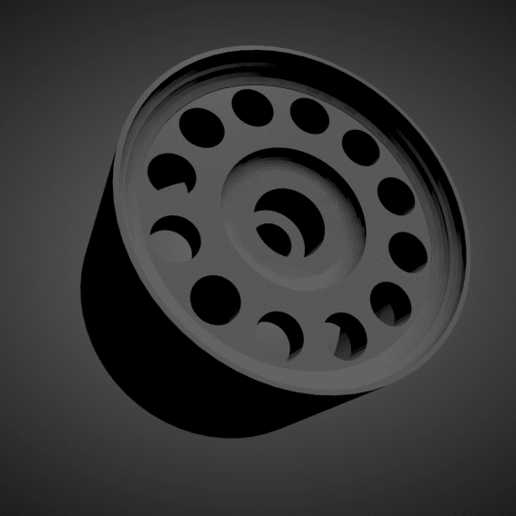 ronal a1 cerchi Freni pneumatici caldo ruote macchine Basso poli 3D print model - Mito3D