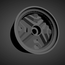 ronal inca rims brakes tires hot wheels cars low poly 3d print model - Mito3D