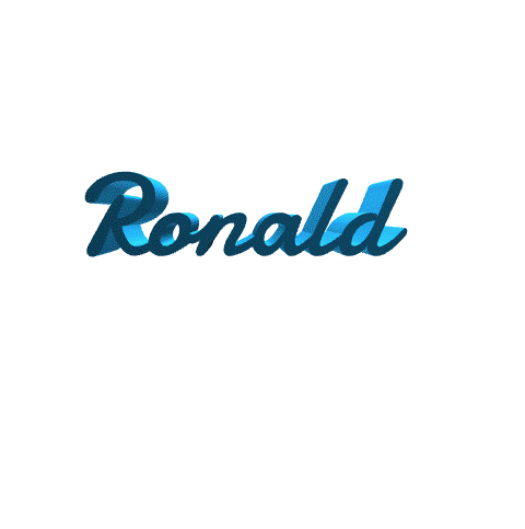 ronald boy male man first name decoration art home day bricoloup 3d 3D print model - Mito3D