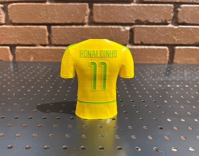 ronaldinho 3d soccer world brazil jogo bonito dinho champion football players 3d print model - Mito3D
