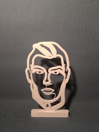 ronaldo's face art - cr7 art 3d print model - Mito3D