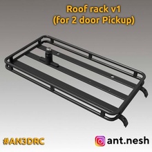 roof rack v1 3d printed hummer h1 an3drc game alpha car rc chassis 4x4 model gearbox body bull bar brush guard 3d print model - Mito3D