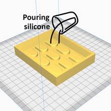 çatı fayans silikon kalıp Sanat minyatür tuğla model yapımı 3d print model - Mito3D
