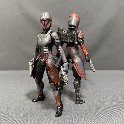 torre guardaroba femmina mandalorian jetpack azione figure stella guerre clone darth maul nero serie mandobabbano ahsoka tano gar saxo Deathwatch 3D print model - Mito3D