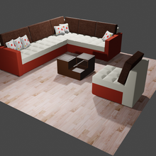 Zimmer Spiel Haus Modell Sessel Dekoration Design einstellen Teile 3d print model - Mito3D