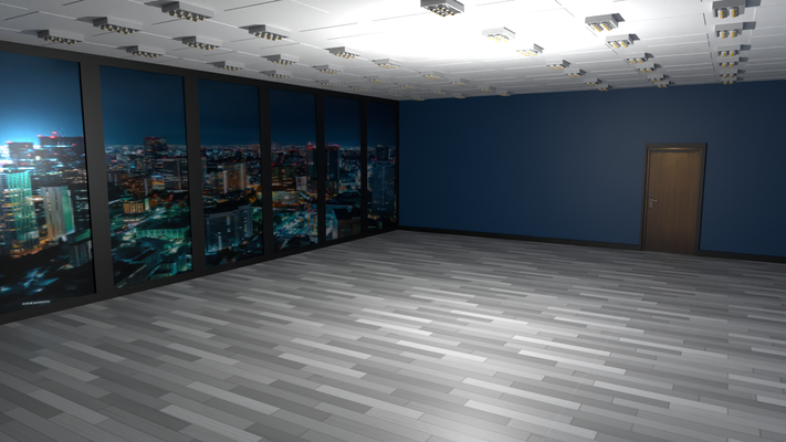 camera notte città interni letto soggiorno stanza dei bambini realistico pronto to render 3d modello max 3ds scena edificio casa pareti 3d print model - Mito3D