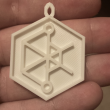 room null symbol pendant video games the fireproof 3d print model - Mito3D