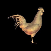 rooster art 3d print model - Mito3D