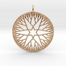 rootstar pendant jewelry pendulous 3d print model - Mito3D