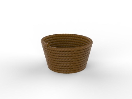 rope bowl simple pot vase vases planter planters ceramic minimalist minimal 3d print model - Mito3D