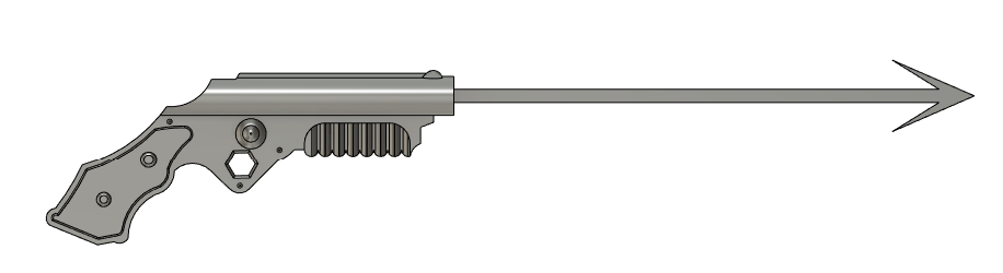 rope gun gun  3d print model - Mito3D