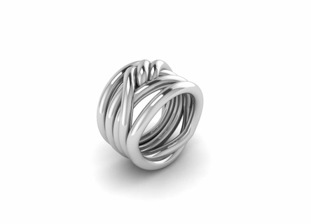 rope ring jewe ry 3d print model - Mito3D