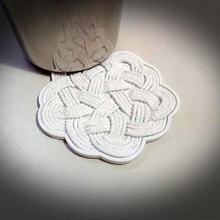 corde tapis coaster la maison ménage 3d print model - Mito3D