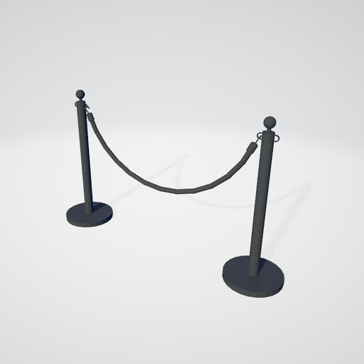 rope stanchion 3D print model - Mito3D