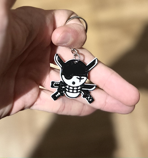 roronoa zoro porte clés pirate chasseur manche anime luffy épéiste 3d print model - Mito3D