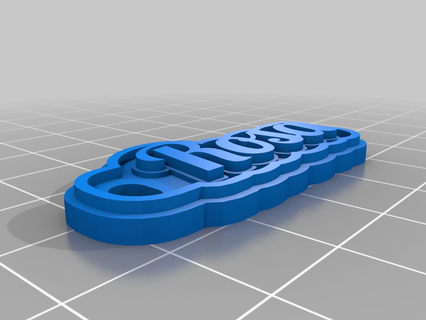 rosa customized keychains 3d print model - Mito3D
