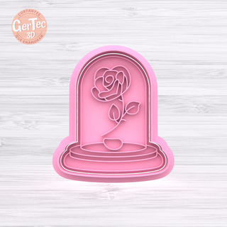 rosa el principito cutter stamp cookie little prince pink story seal mass cookies cold porcelain ceramics 3d print model - Mito3D