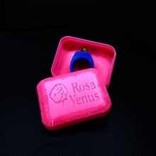 rosa Venus pequeña jabón caja regalo rosado burro hotel febrero valentin amor 3d print model - Mito3D