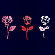 Rosa pembe sevgililer gün Aşk güller 3d print model - Mito3D