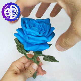 rosas - flexi support-place stl brackets impression site roses factory gifts love friendship rose flowers happy mother's day sanbalentin heart 3d print model - Mito3D