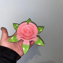 rosa decoração flor 3d print model - Mito3D