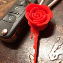 rose takı çiçekler anahtar halkası kolye karikatürler animasyonlu 3d print model - Mito3D